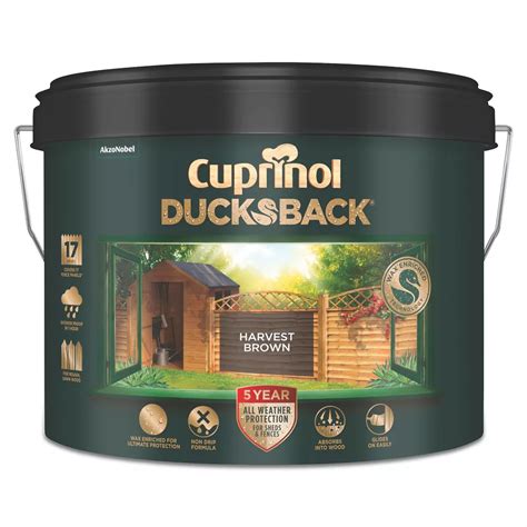 cuprinol harvest brown 9 litre screwfix